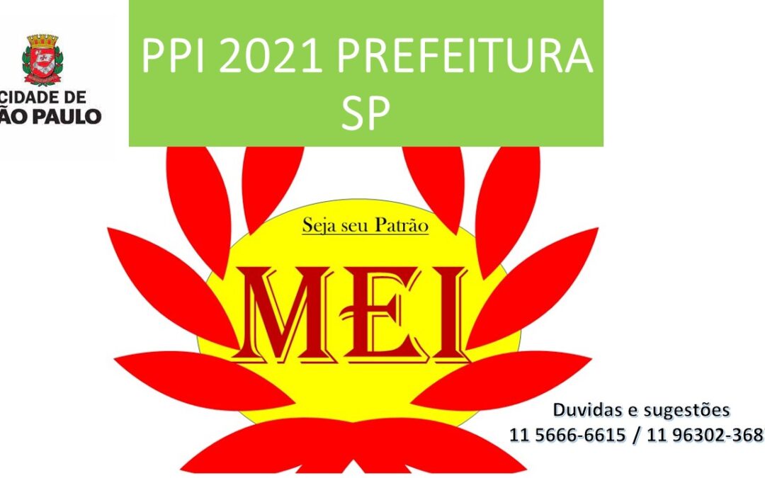 Prefeitura de São Paulo institui o PPI 2021
